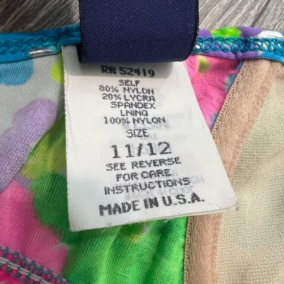 Vintgae studio la Blanca neon foil bikini top. - Picture 6 of 8